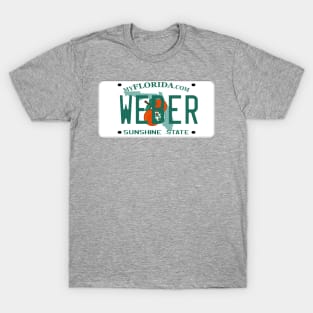 Florida Weber Grill License Plate T-Shirt